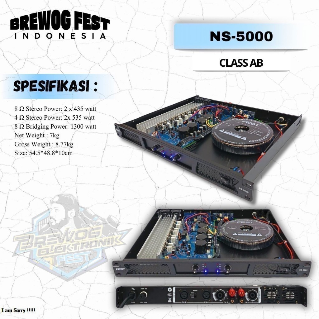 ORIGINAL PRODUK BREWOG FEST INDONESIA NS-5000