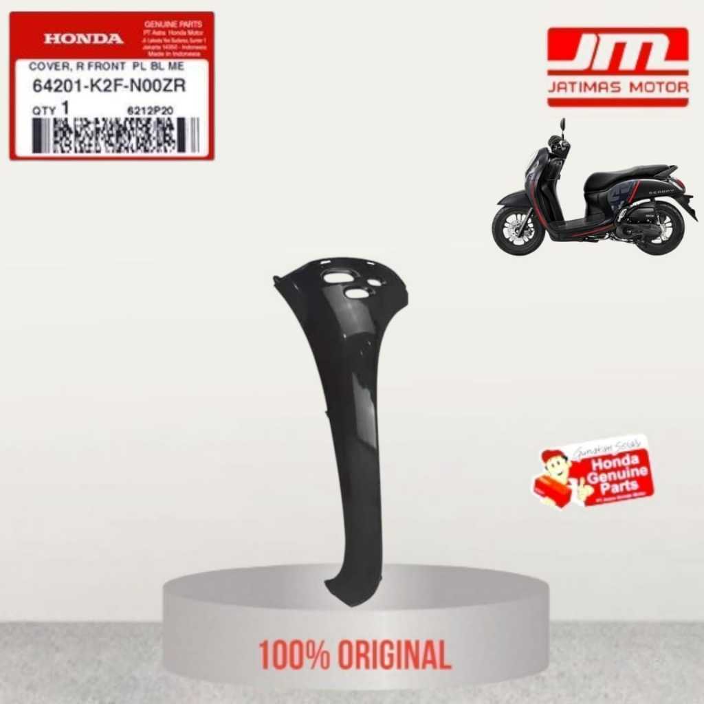 64201-K2F-N00ZR 64202-K2F-N00ZR Cover sayap kiri scoopy fi esp K2F hitam semu abu abu
