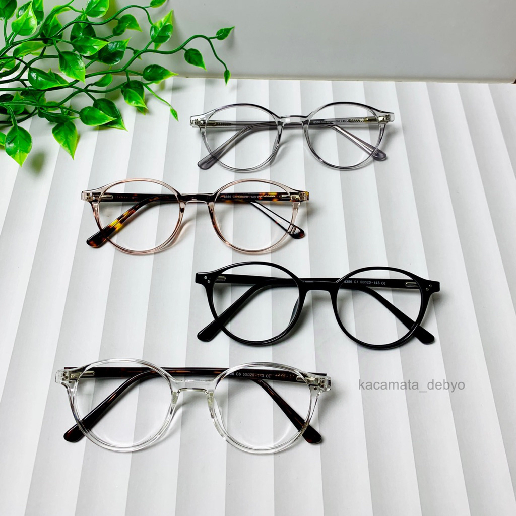 FRAME 8356/Kacamata Bulat/Kacamata Minus/Frame Bulat/Kacamata Cewek Cowok
