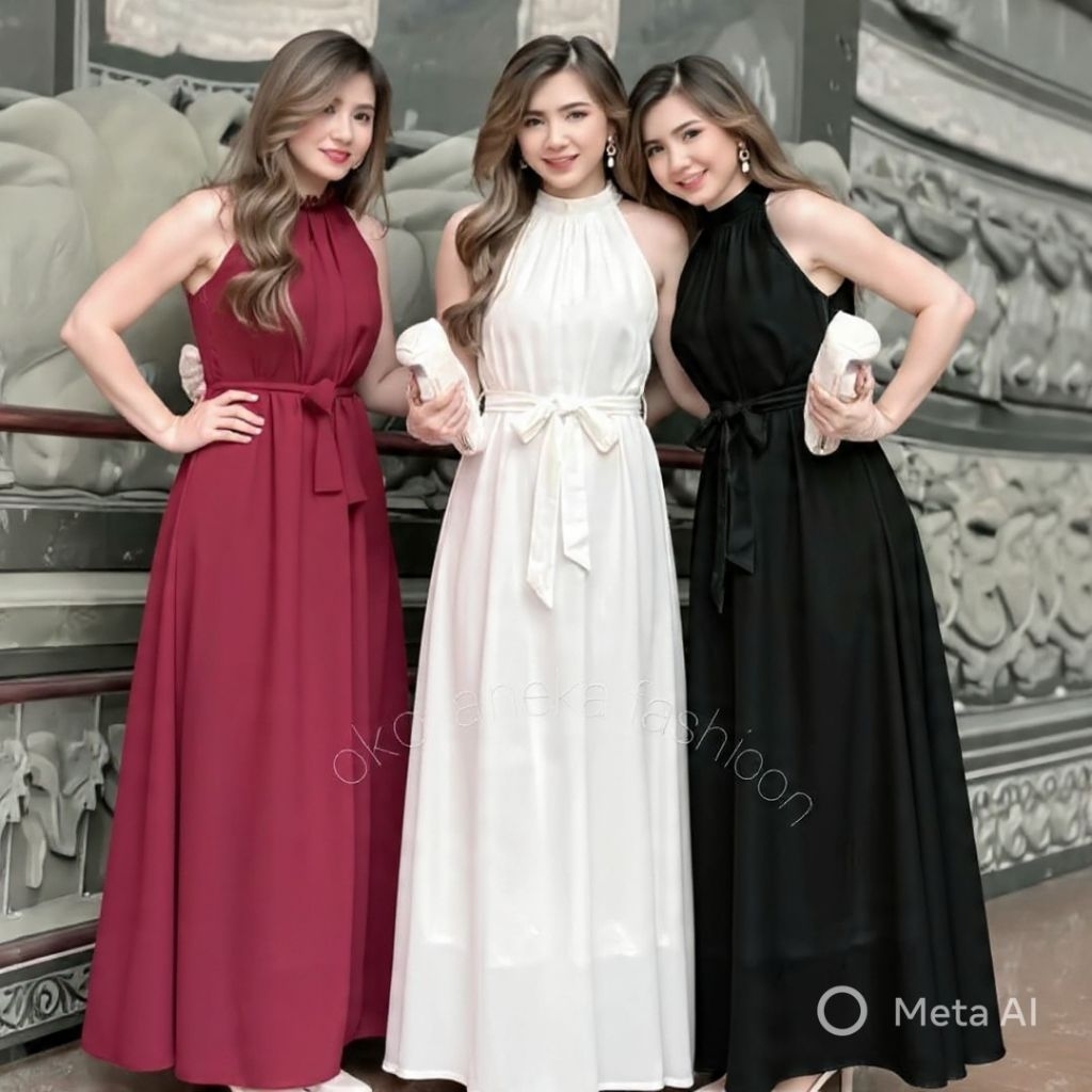 OSCAR BRIDESMAID / LONGDRESS HALTER WEDDING / DRESS PESTA / DRESS PARTY / DRESS BRIDESMAID / DRESS