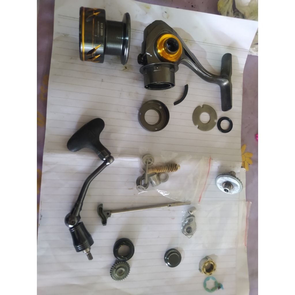 Sparepart reel fugu Eiji 2000 ORI copotan second