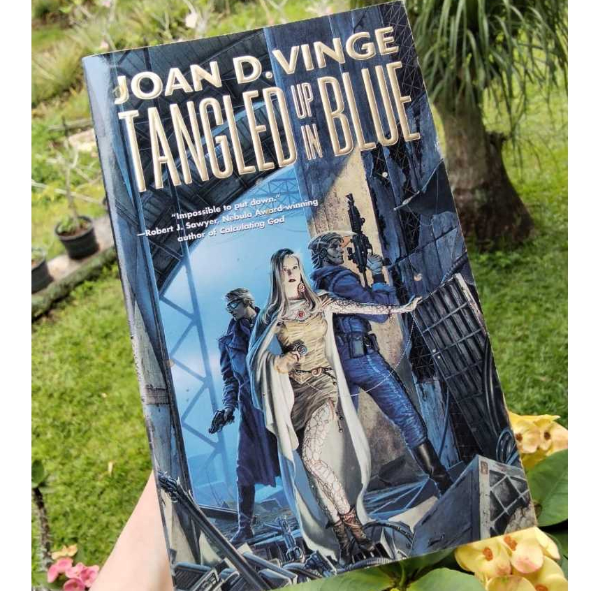 Joan D. Vinge Tangled Up in Blue Novel Science Fiction Bahasa Inggris Preloved