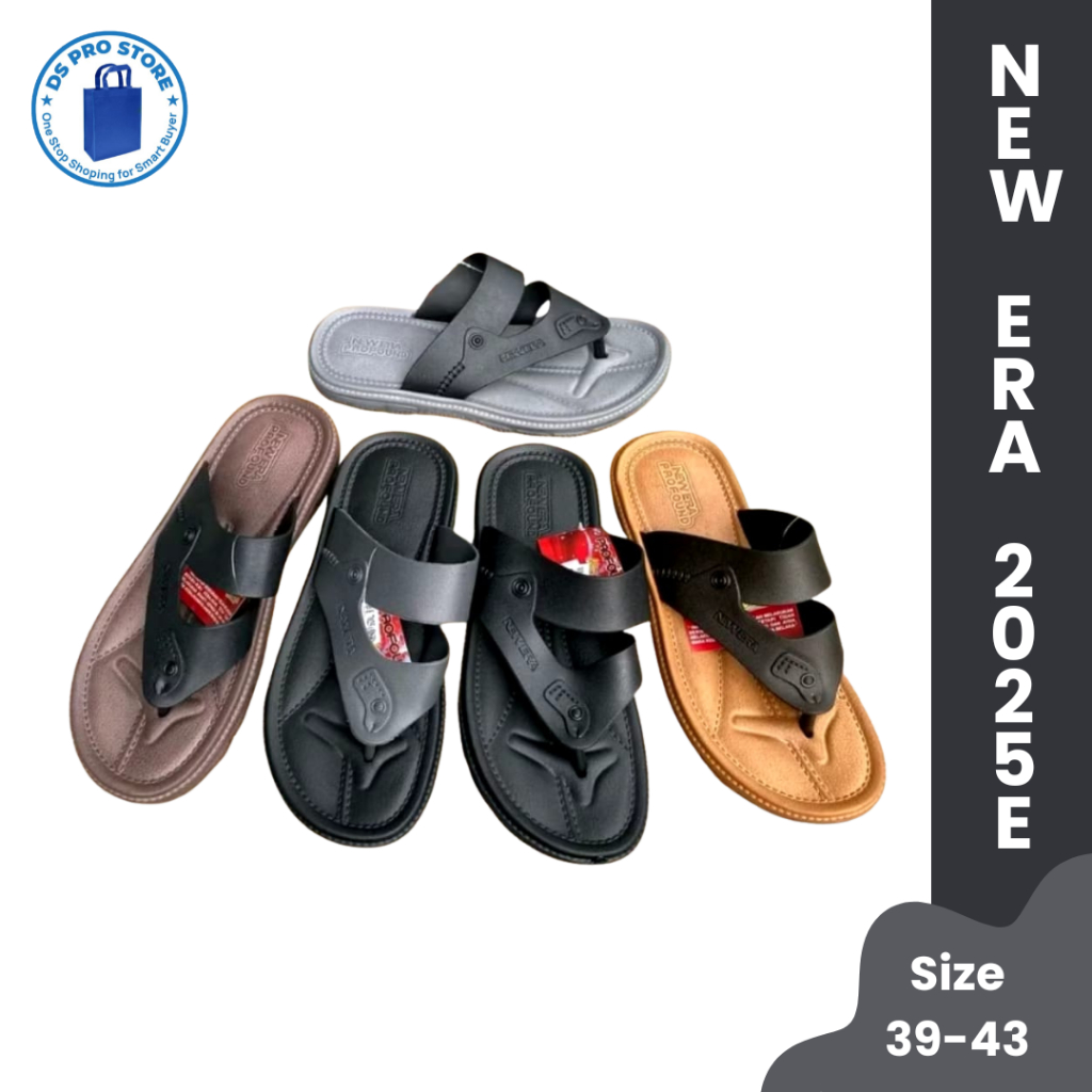 SANDAL NEW ERA COWOK / SANDAL JEPIT NEW ERA KARET / Sandal Jepit Anti Slip Licin & Air - MB 7025E
