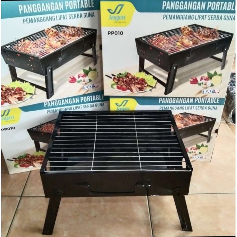 Panggangan Sate Grill BBQ Portable Alat Panggang Multi Square Anti Karat