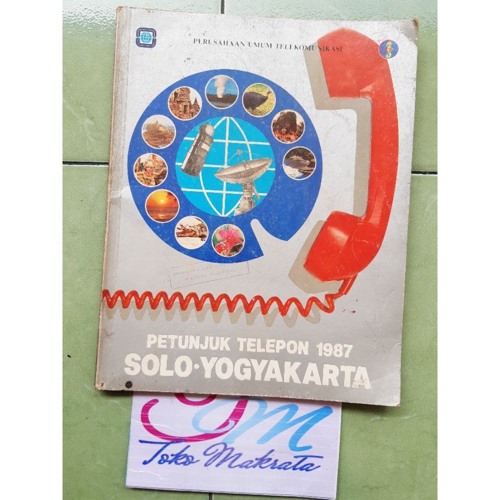buku petunjuk telepon SOLO-YOGYAKARTA 1987 jadul lawas lama langka