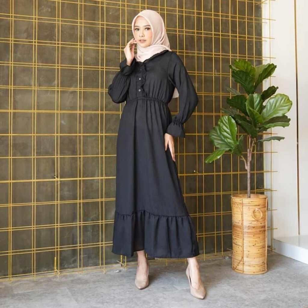 Dress Marshella Crinkle Wanita muslim/Dress wanita muslim
