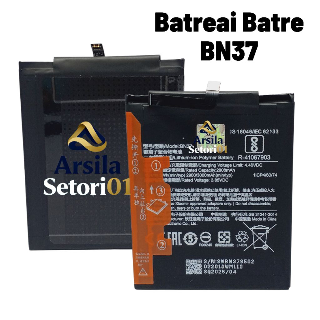 BATERAI BATRE BN37 XIAOMI REDMI 6 BN37
