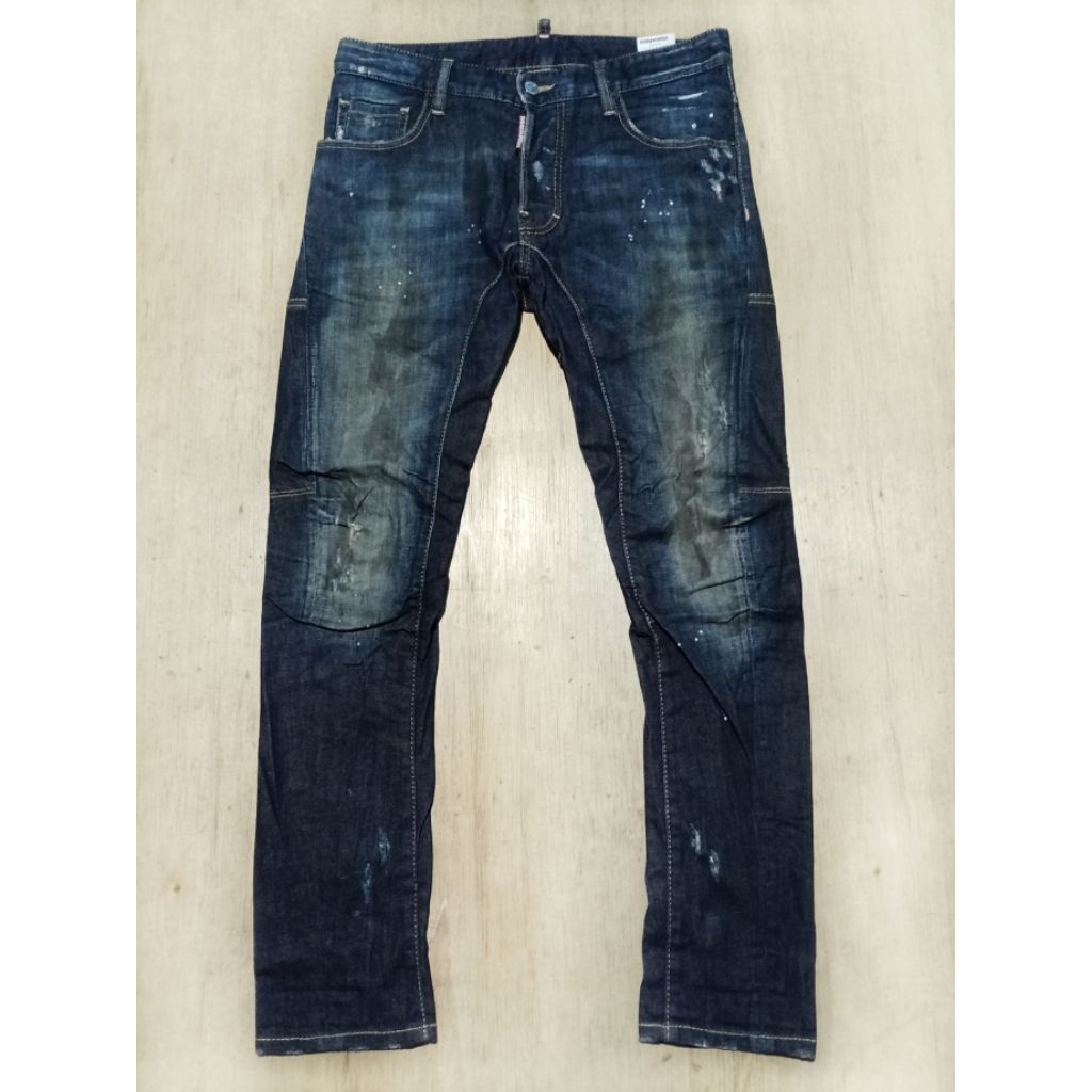 JEANS BIKERS DSQUARED2 RIPPED ITALY ORIGINAL