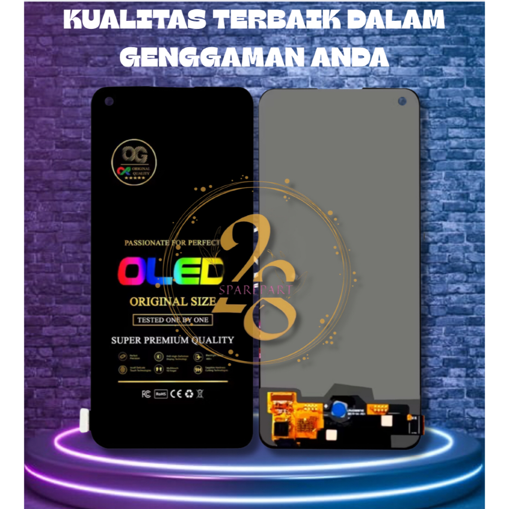 LCD FULLSET REALME 8 4G ORI OLED FINGER ON LCD+TOUCHSCREEN