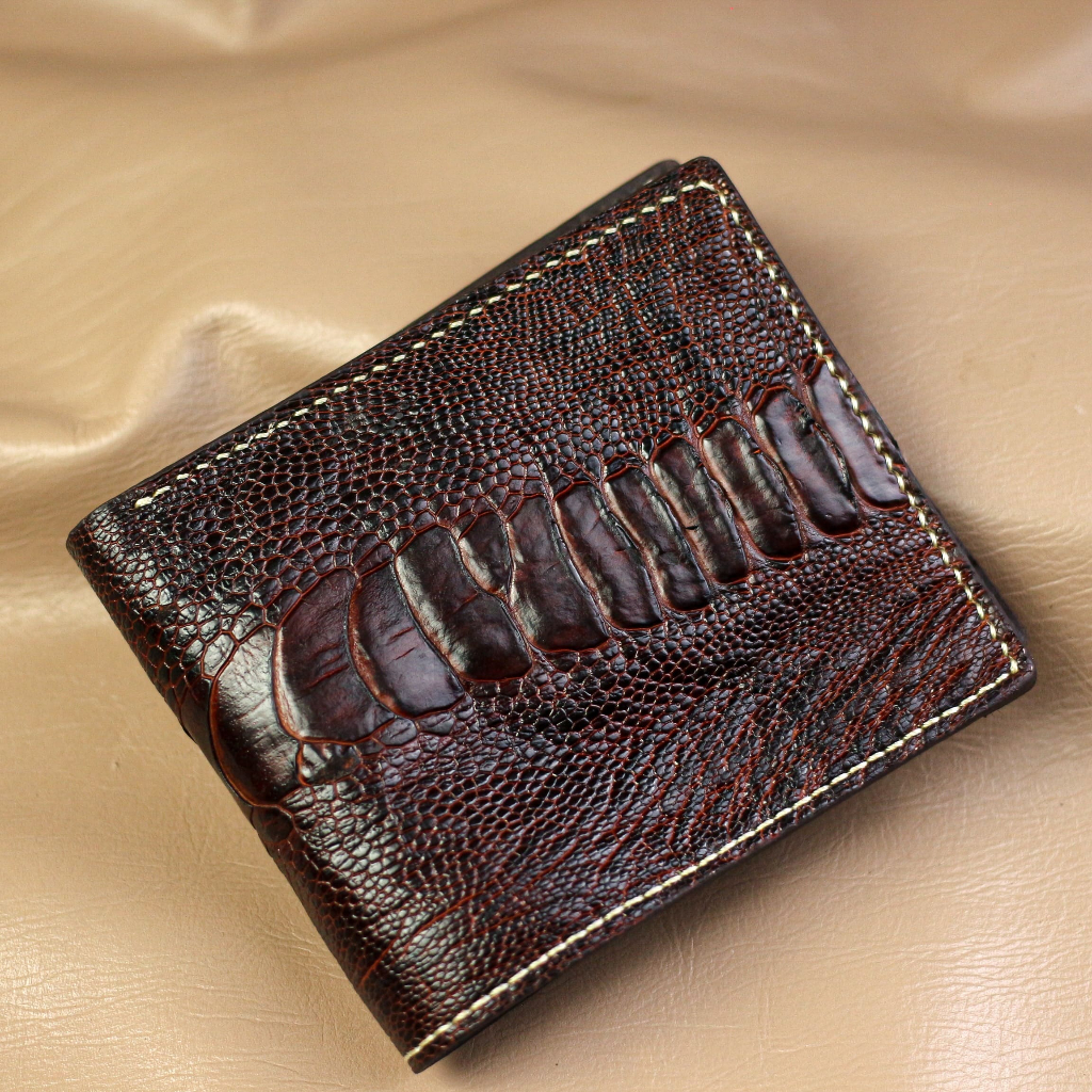 Dompet Kulit Burung Unta Asli "Burgy Ostrich Wallet"
