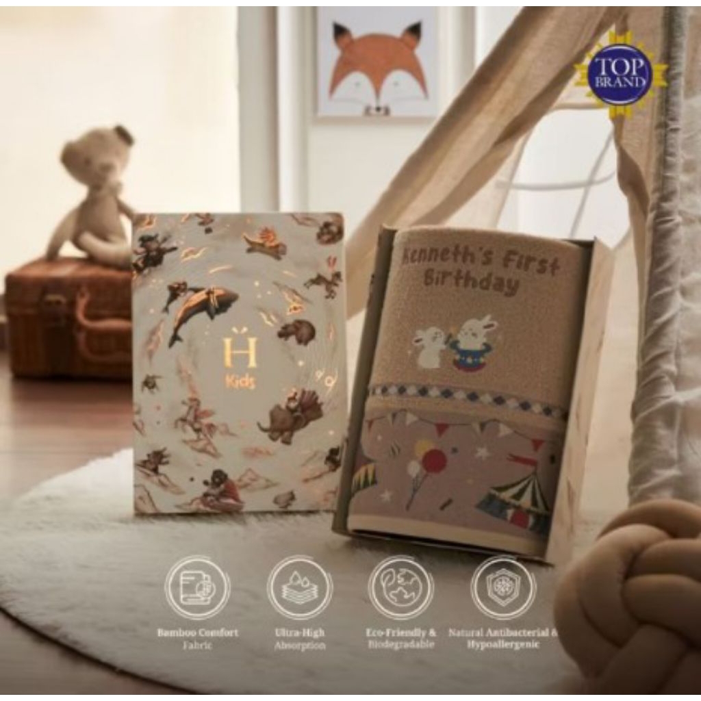 Howel and Co Wonderville Kids Single Towel Handuk Mandi Anak