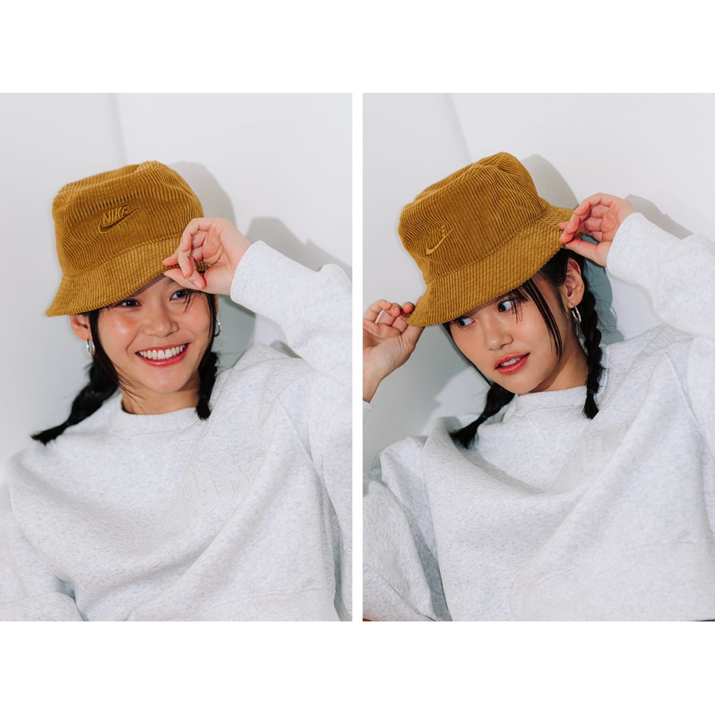 ORIGINAL Nike Apex Corduroy Bucket Hat Bronzine