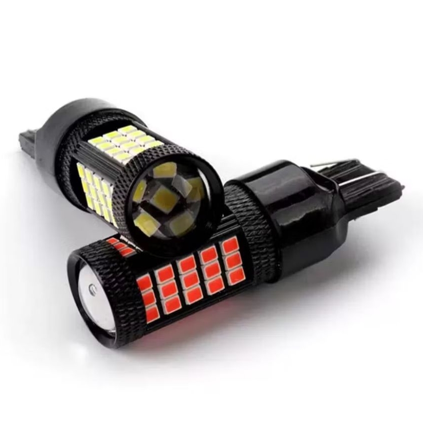 BOHLAM LAMPU LED T20 SEIN REM 76 SMD WARNA ICE BLUE