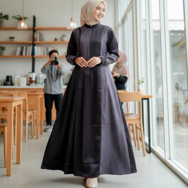 Abaya Anisa Black Luuxury