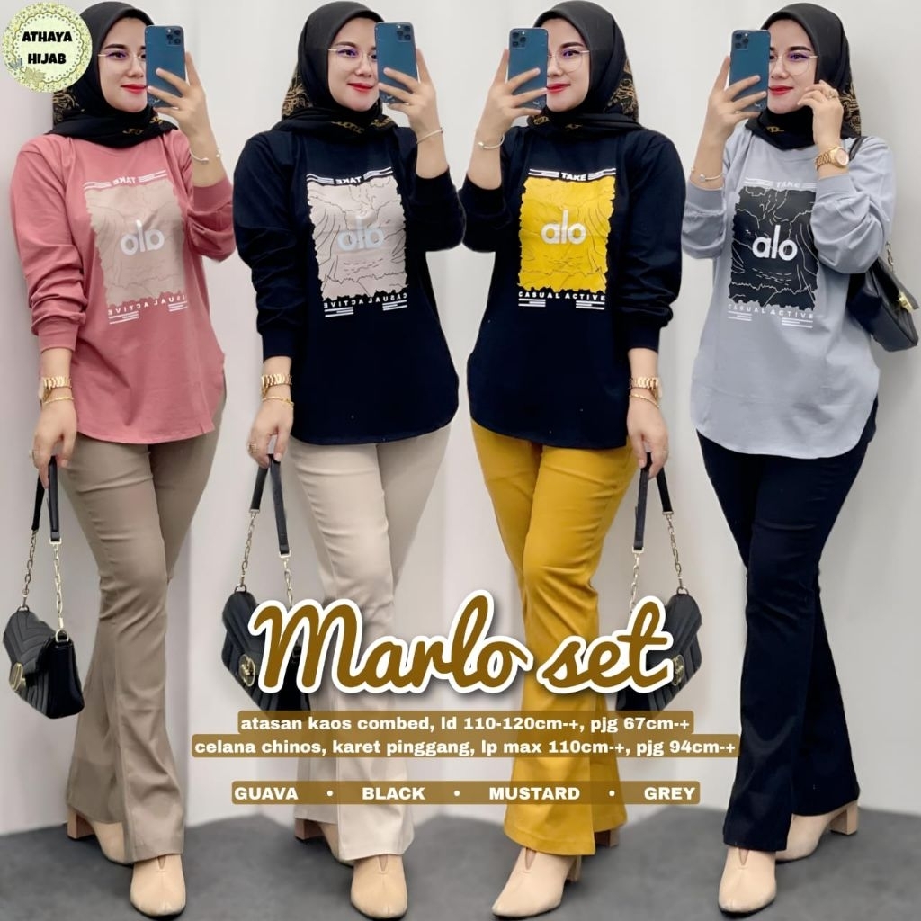 marlo set celana original athaya