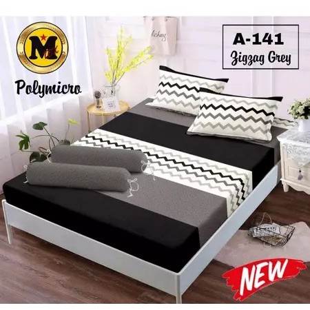 Sprei Homemade Bermotif Garis Garis Berbahan Polymicro Ukuran 180x200, 160x200, 120x200