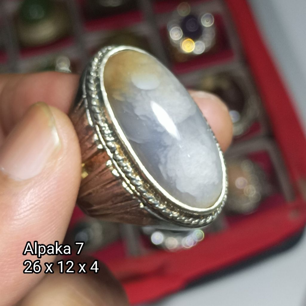 Akik Natural Pandan Kapas.