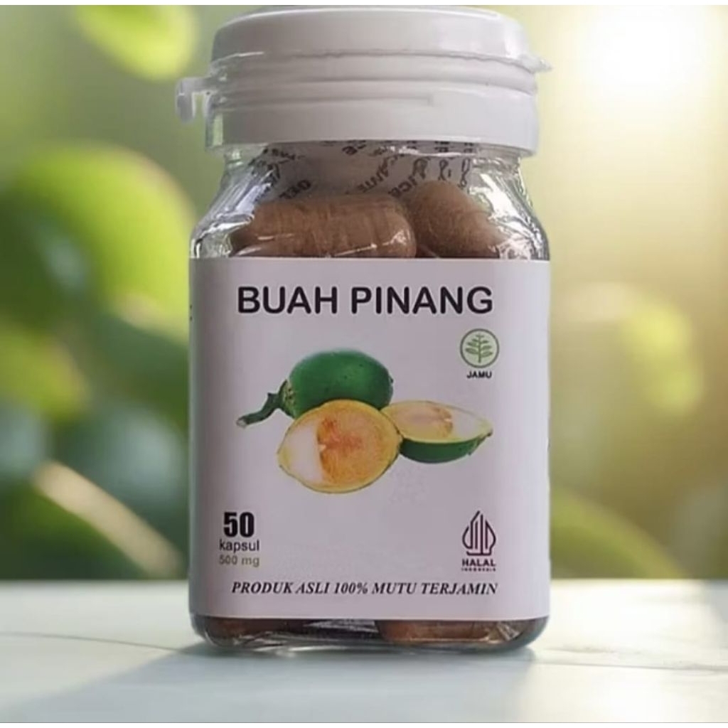 BUAH PINANG MUDA HBL ORIGINAL 50 KAPSUL Kapsul ektrak buah pinang alami bpom mui