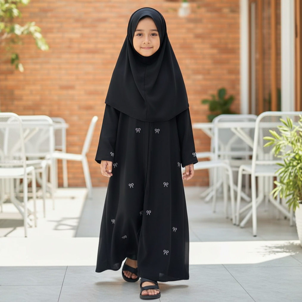 ABAYA ANAK PITA GAMIS ANAK PITA  BAJU ANAK PITA TERBARU GAMIS PESTA BAJU ANAK BAJU CEWE