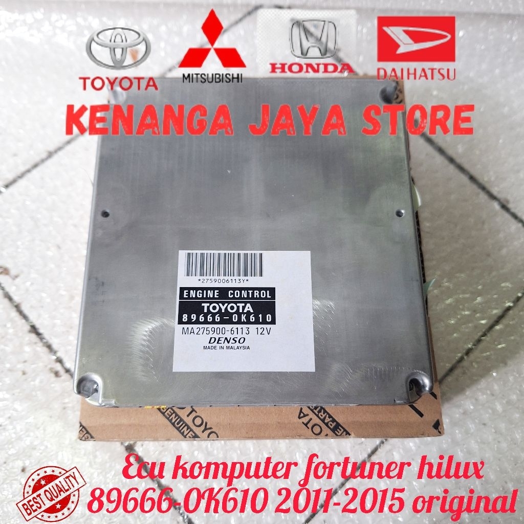 ecu komputer fortuner hilux 2012-2015 89666-0K610 original