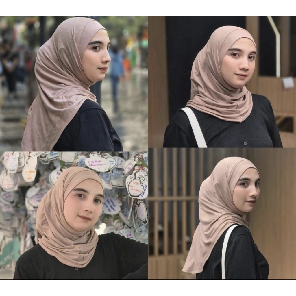 JILBAB BERGO INSTANT KAOS RAYON, KERUDUNG BERGO INSTANT RAYON SPORT