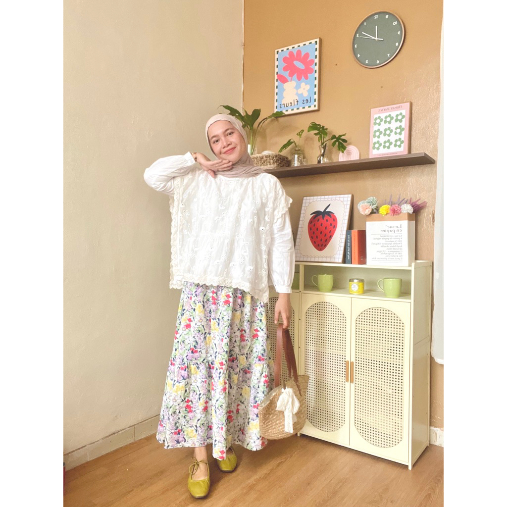 floral skirt by riolive