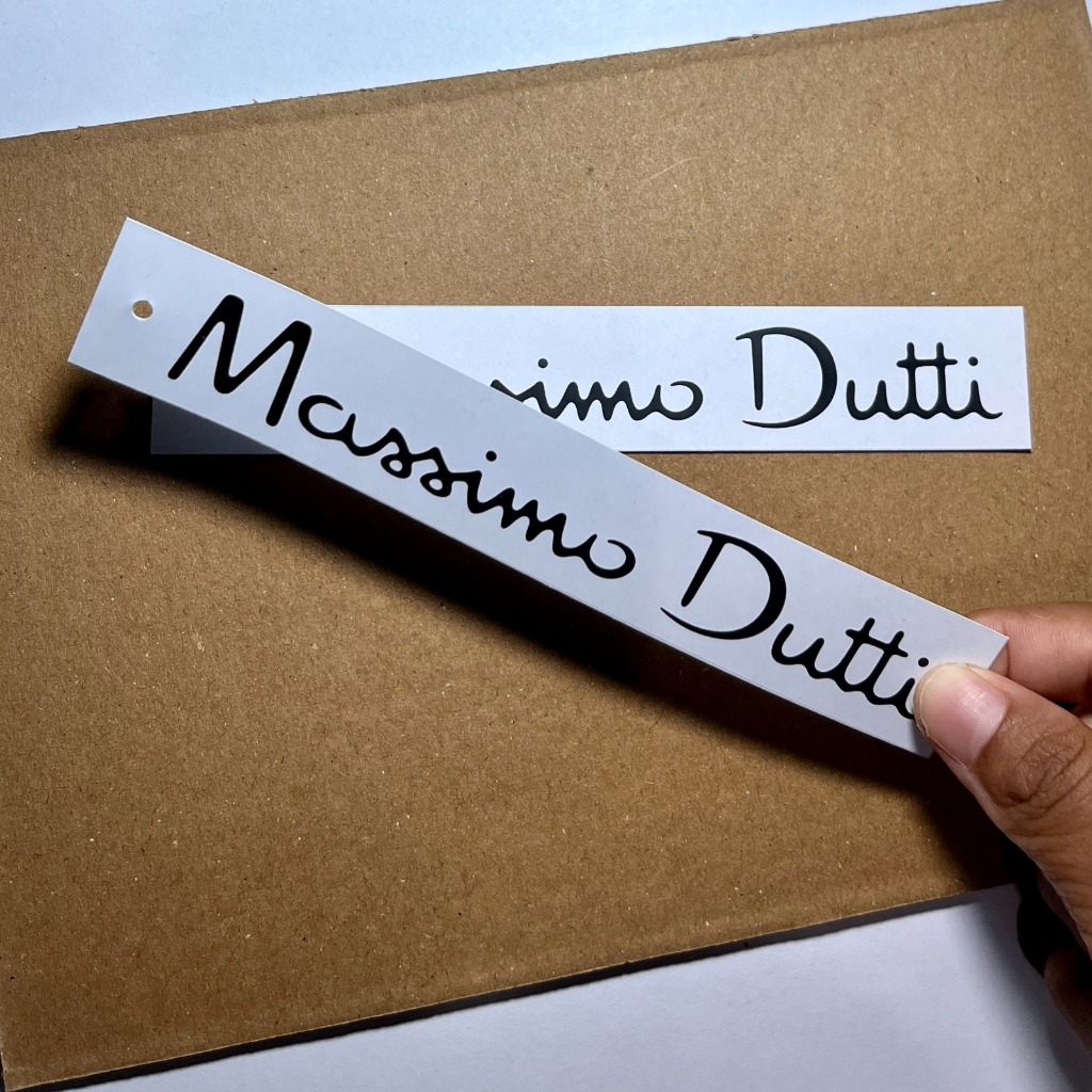 HANGTAG LABEL MASSIMO DUTTI // LABEL SEPATU TAS BAJU BRANDED