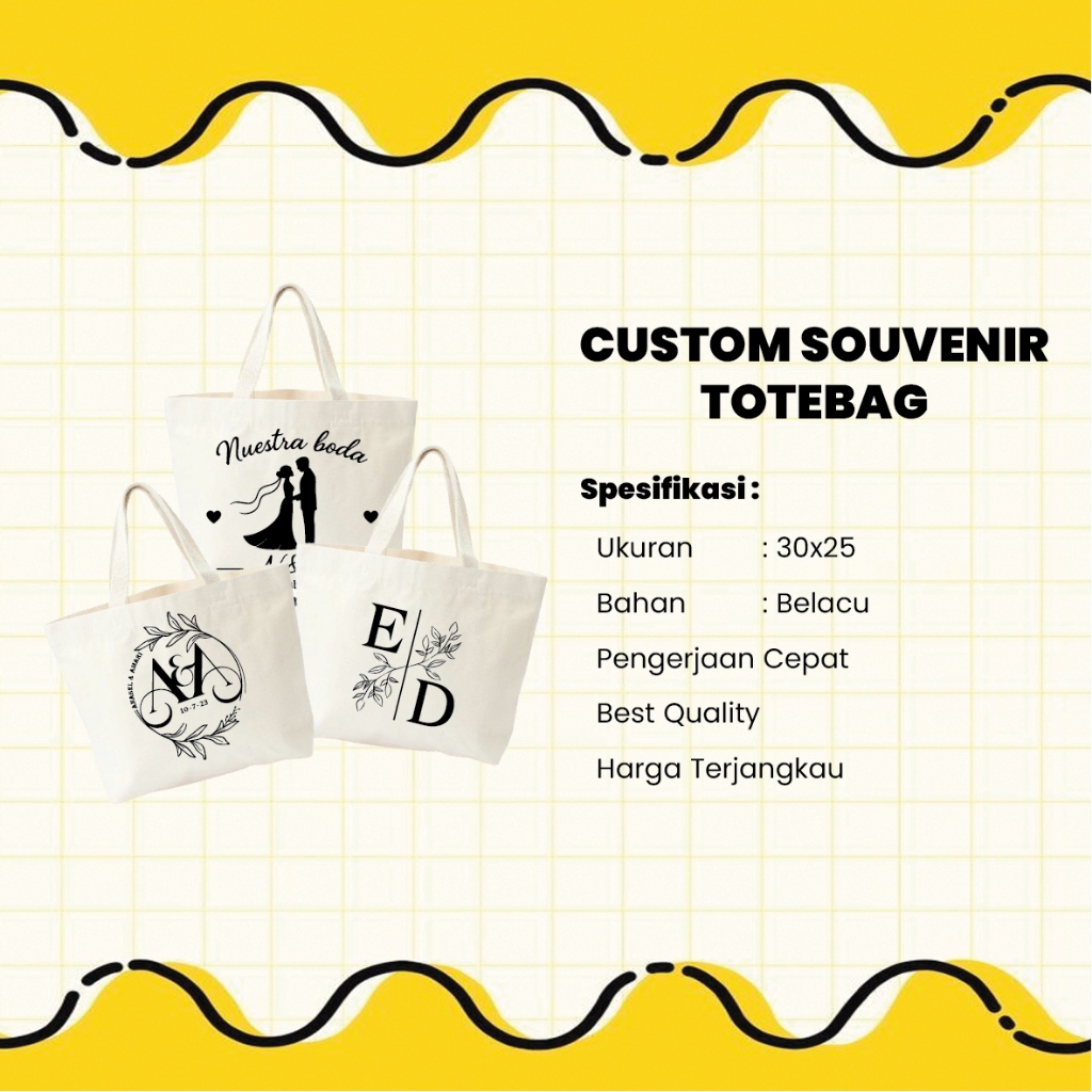 CUSTOM TOTEBAG LANSCAPE / SOUVENIR TOTEBAG CUSTOM / TOTEBAG SEMINAR / TOTEBAG CUSTOM
