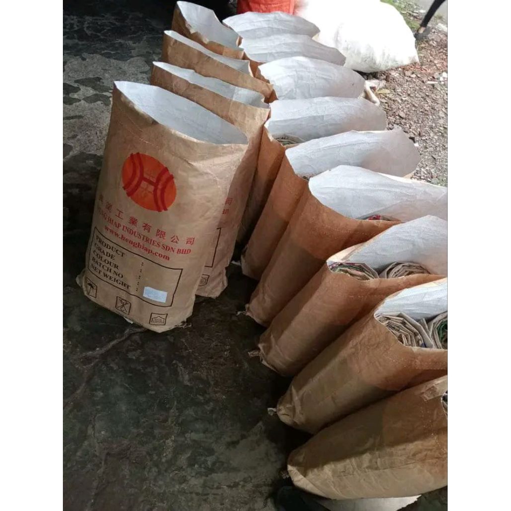 Karung noblen karung polybek uk 25 kg sekali pakai