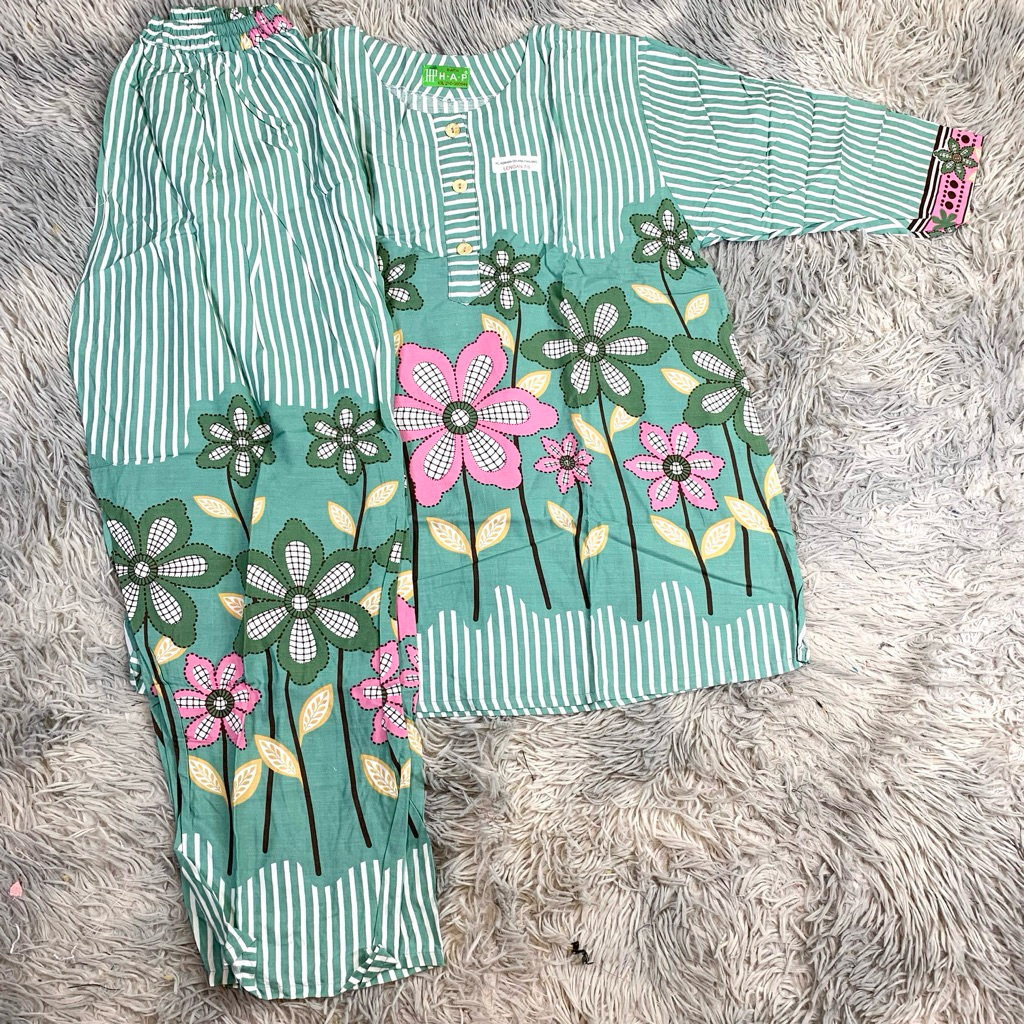 Tebobok - Stelan Batik Hap Lengan 7/8 | Batik Hap