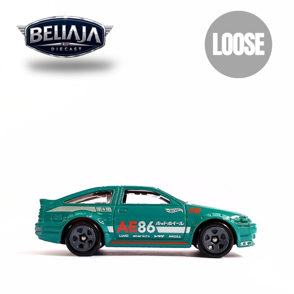 HOT WHEELS TOYOTA AE86 COROLLA GREEN LOOSE FROM GP