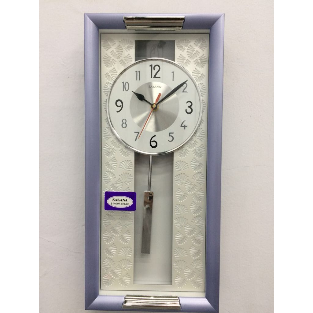 jam dinding sakana 389 bandul tiap jam bunyi