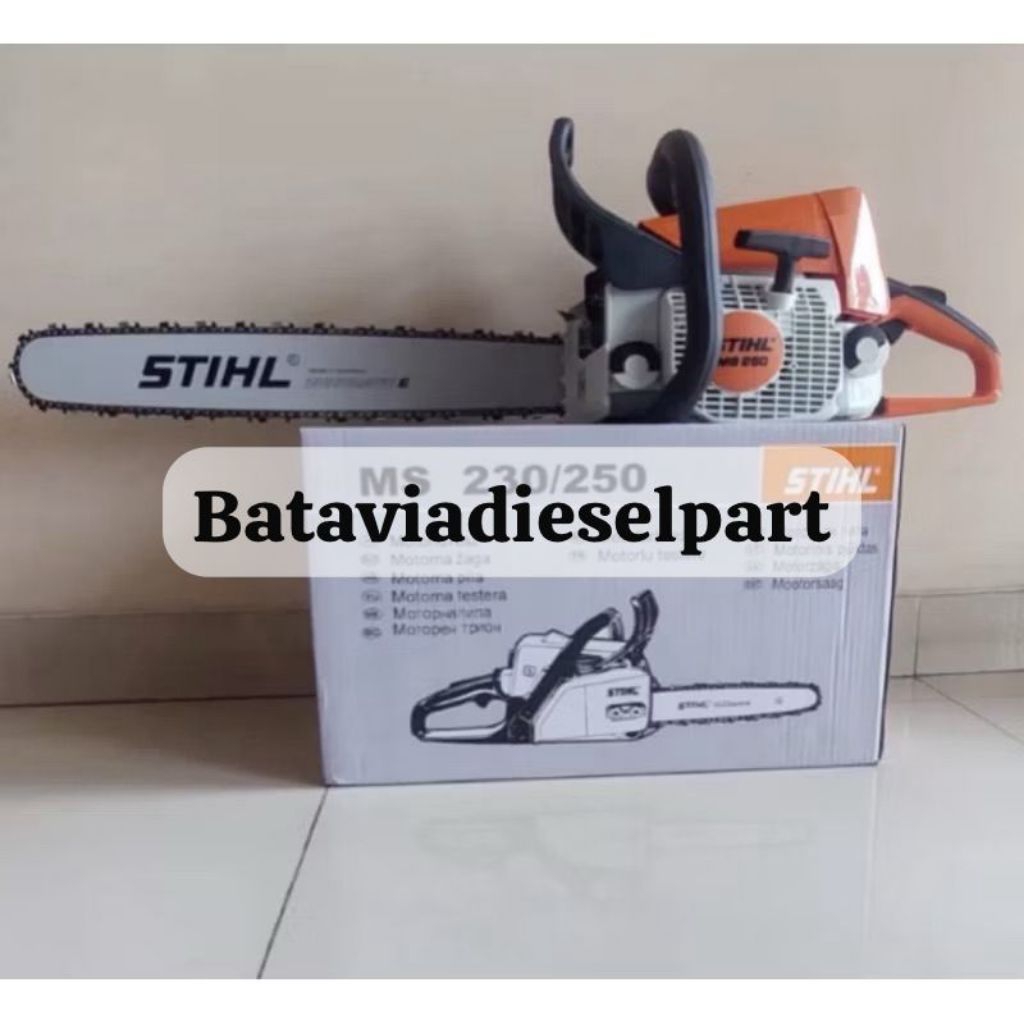 Mesin Chainsaw Senso STIHL MS 250 Mesin Potong/ Gergaji Potong FULL SET ori
