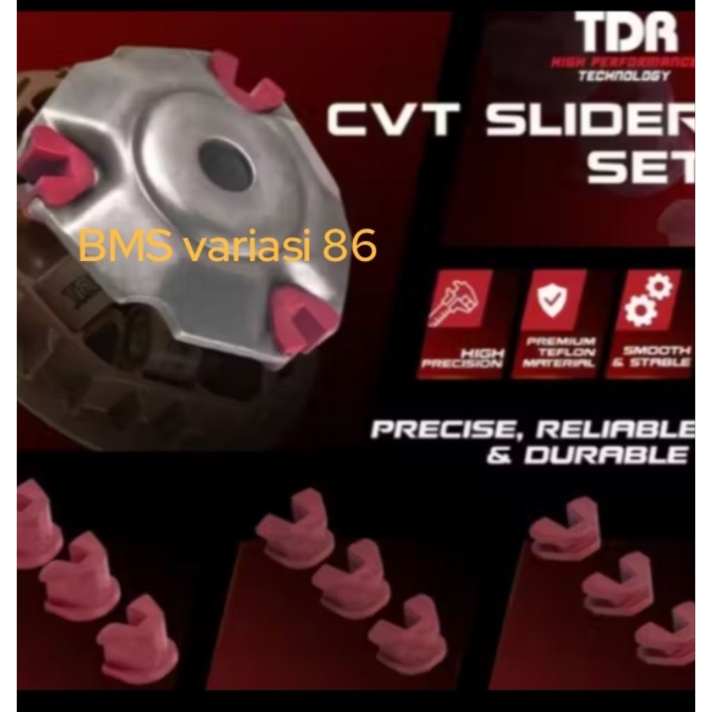 Slider pulley rumah roller TDR racing slider piece karet rumah roller original TDR racing motor mati
