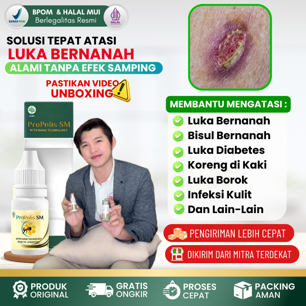 Obat Luka Bernanah, Obat Tetes Luka di Kulit, Salep Untuk Luka Borok Bernanah, Obat Bisul Bernanah, 