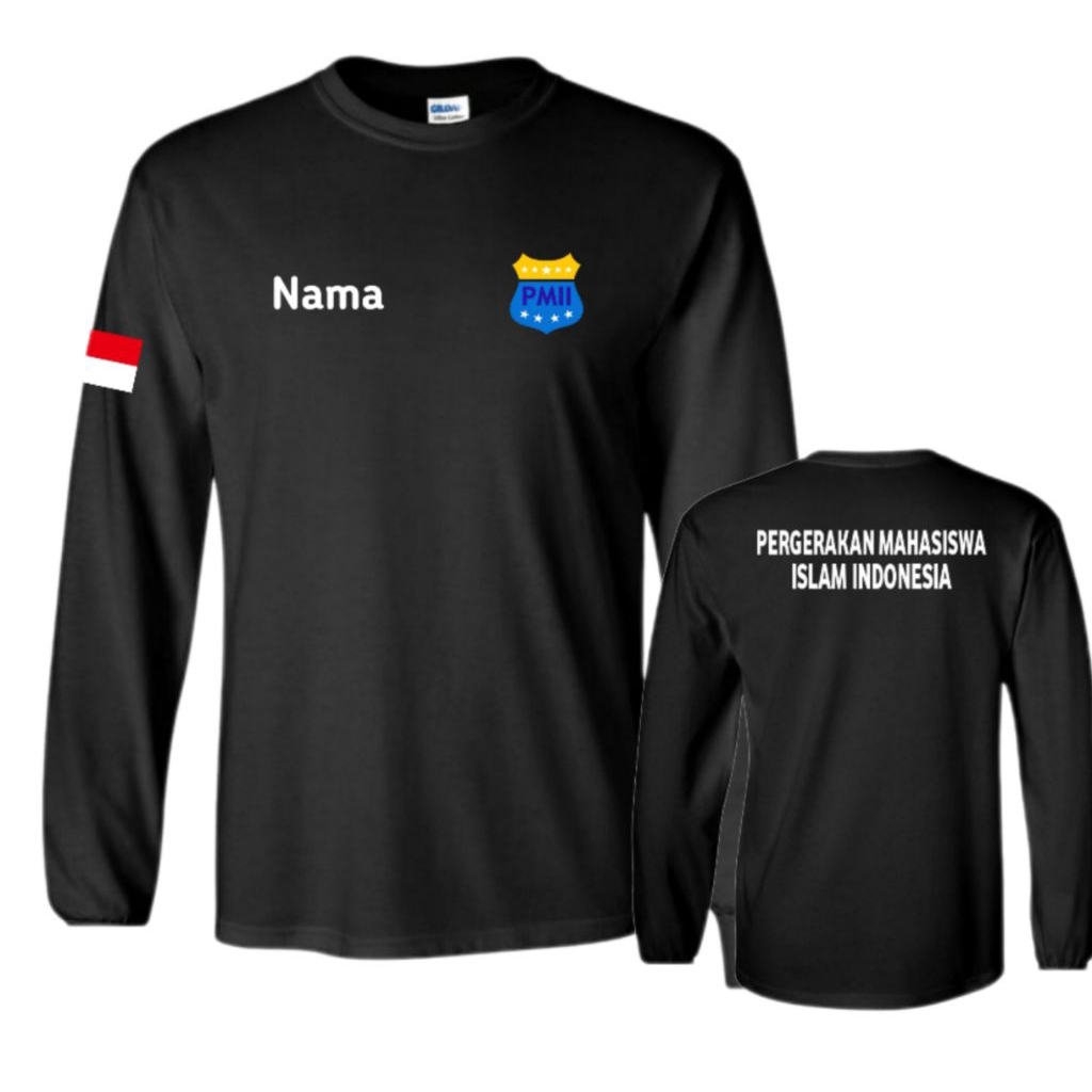 KAOS LENGAN PANJANG PMII PERGERAKAN MAHASISWA ISLAM INDONESIA free NAMA