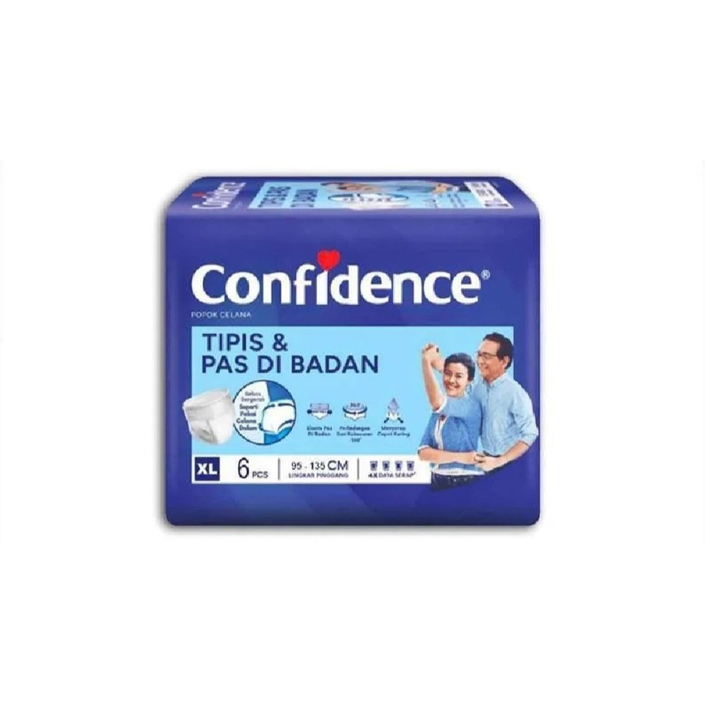 PAKET HEMAT Popok Dewasa Confidence Pants Tipis & Pas  L8/M10/XL6 diapers dewasaMinimum Pembelian 3 