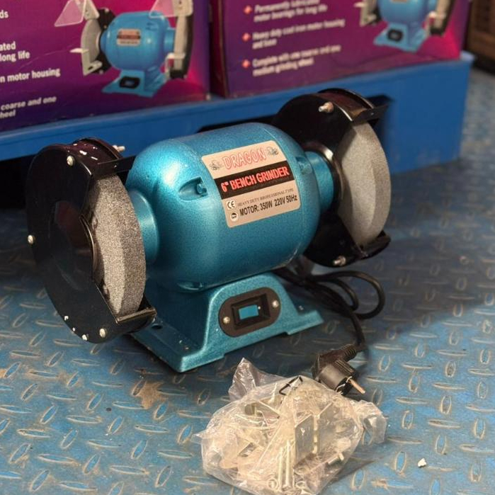 DRAGON 6 Inch Mesin Gerinda Gurinda Duduk Bench Grinder nankai