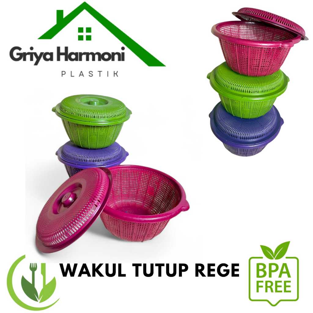 WAKUL TUTUP REGE - BESEK TUTUP NASI HAJATAN - MARANG NASI TUTUP BERKATAN BAHAN PLASTIK TEBAL