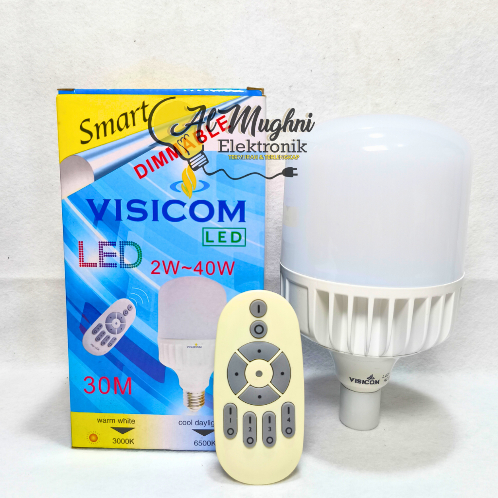 Lampu LED Dimmable VISICOM 40 Watt 2 Warna Putih dan Warm White