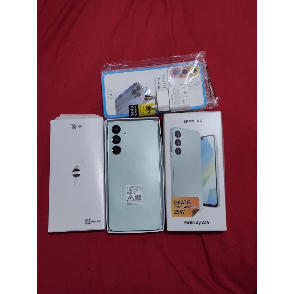 Jual hp SAMSUNG A16 grns resmi  panjang sampai okt 2026
