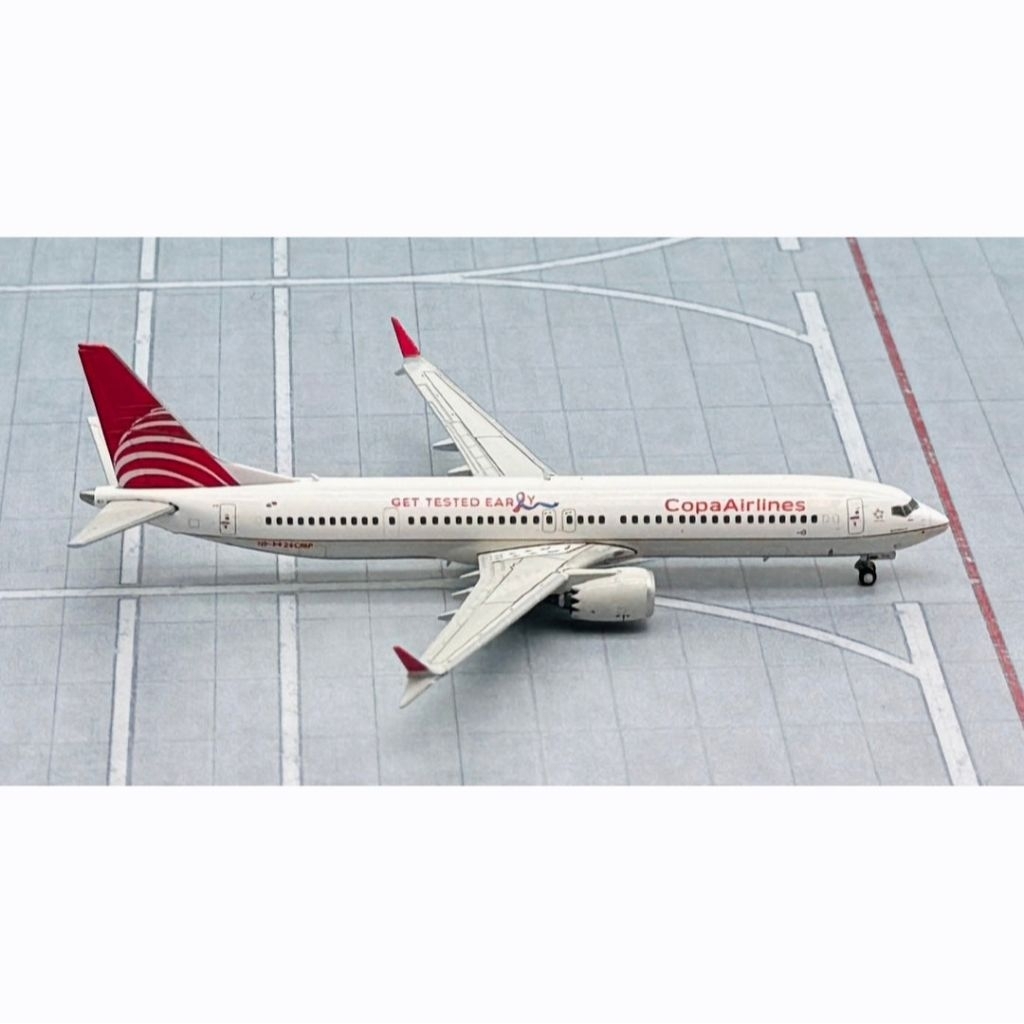 JC Wings Miniatur Pesawat 1/400 Copa Airlines Boeing B737 MAX 9 "Hazlo a Tiempo" HP-9926CMP