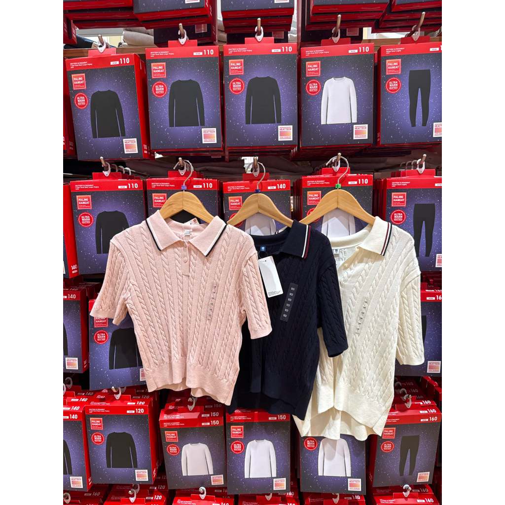 Uniqlo Sweater Polo Rajut washable sale