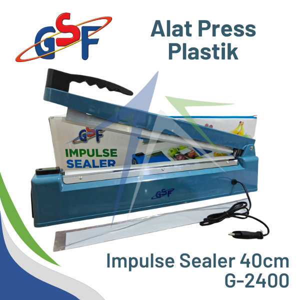Alat Press Plastik Impulse Sealer 20 30 40 CM Q2 GSF AXLO - Alat Pres Perekat Plastik Elektrik