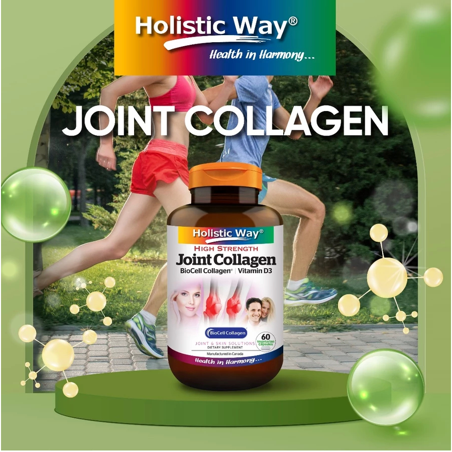 Holistic Way High Strength Joint Collagen with BioCell Collagen & Vitamin D3 - 60 Capsules