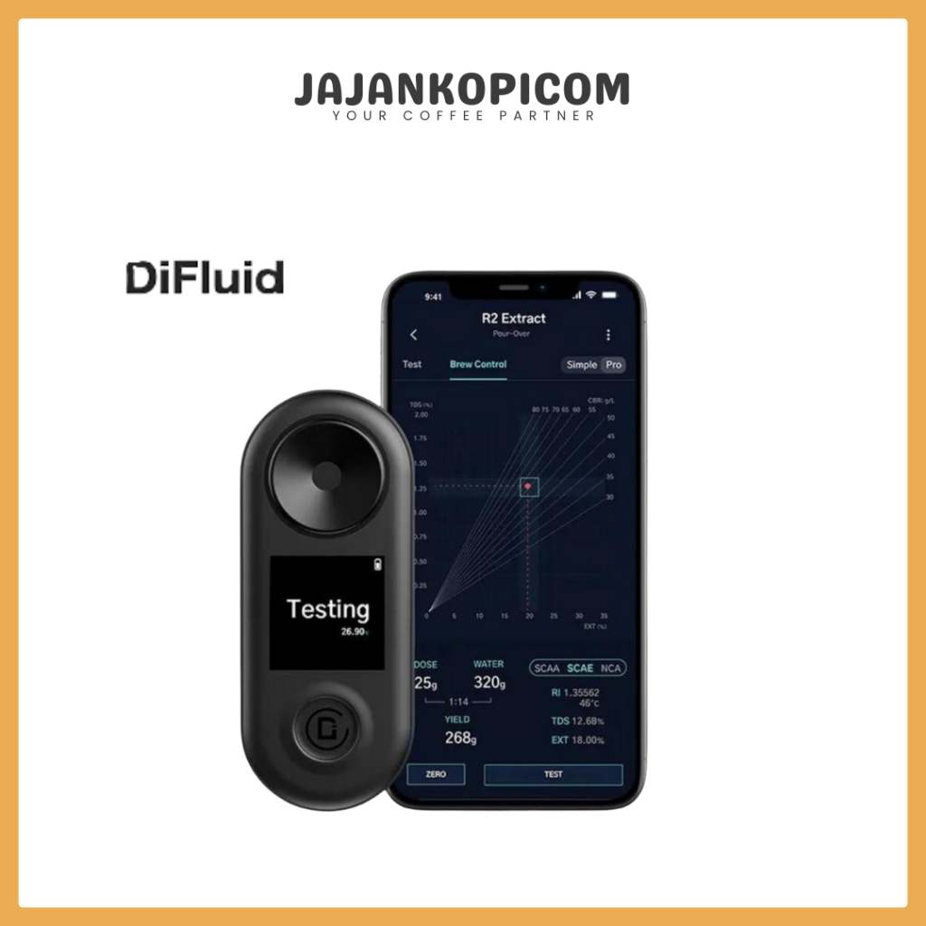 DIFLUID R2 EXTRACT COFFEE REFRACTOMETER