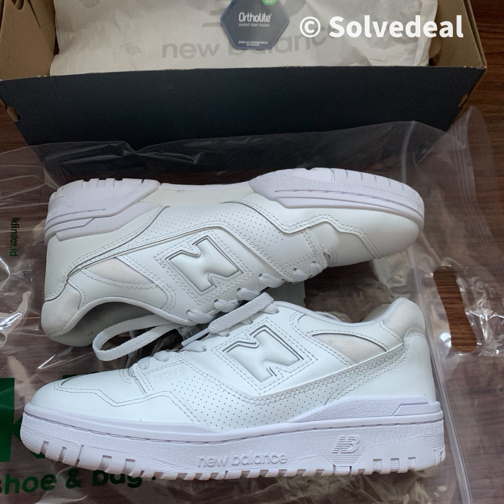 Sepatu New Balance 550 Triple White - Original
