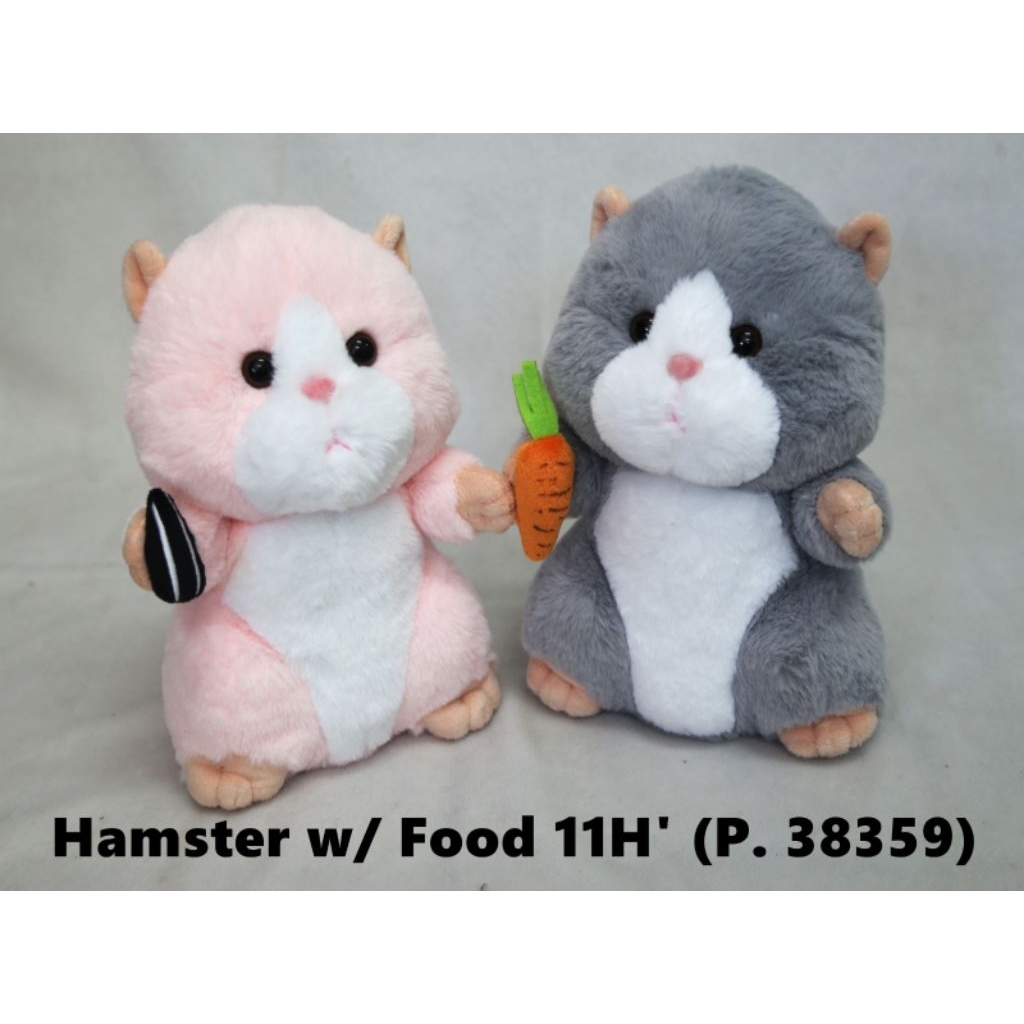 Boneka Animal Hamster With Food Lucu By Seulgi, Boneka Hamster Merk Seulgi