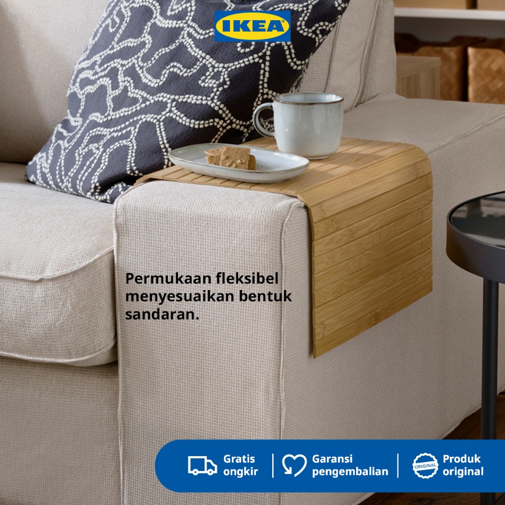 IKEA RÖDEBY Alas Sandaran Tangan Sofa Serbaguna Bahan Bambu