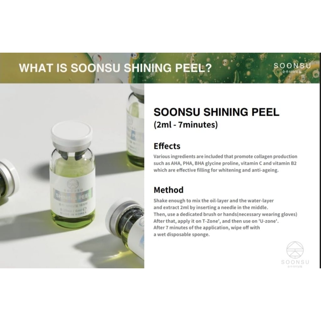 SOONSU SHINING PEEL (CHEMICAL PEELING PIPHASIC TECHNOLOGY)